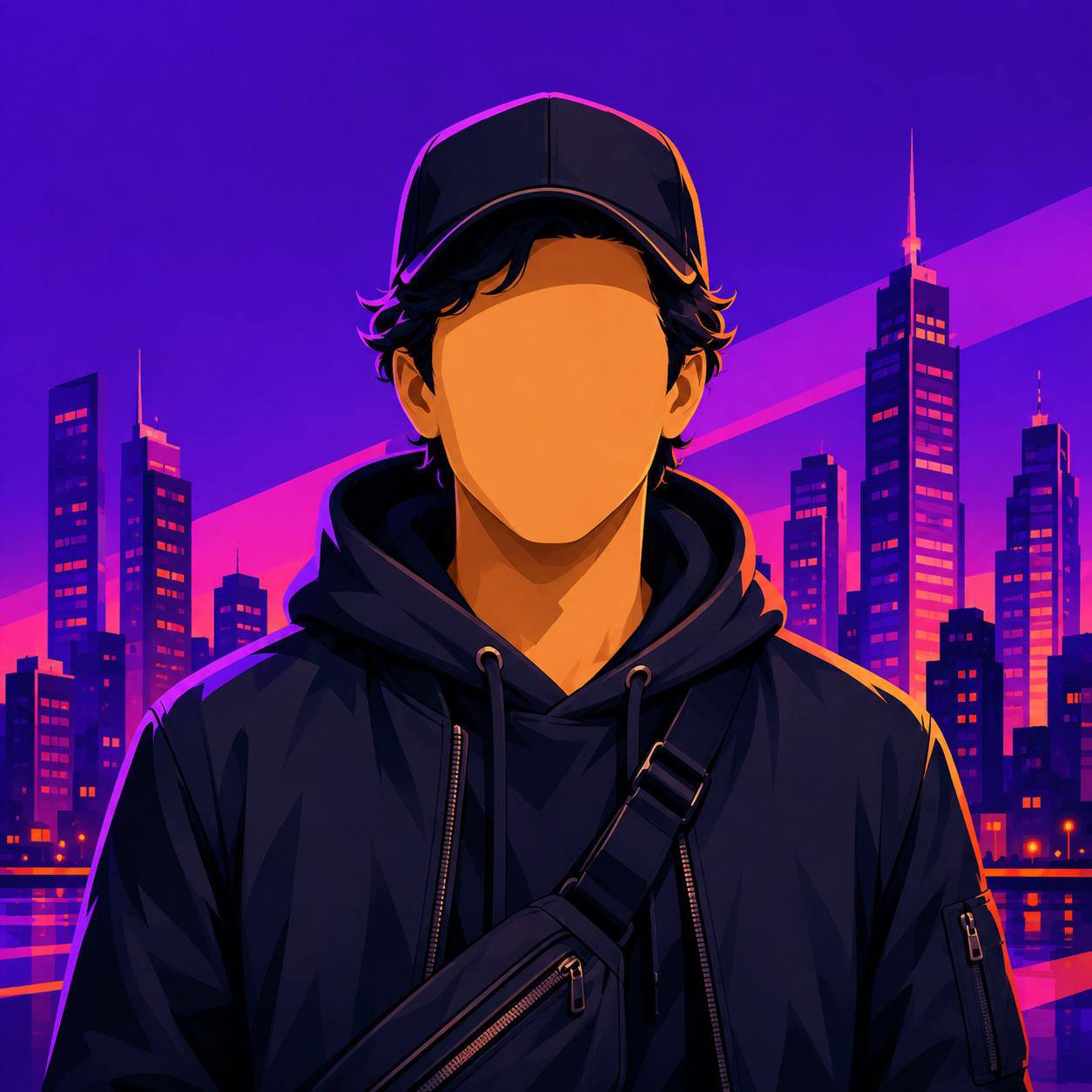 The Shadow — incognito operative in a neon cityscape